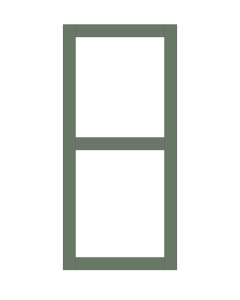 Smoke Green Shaker Sliding Doors